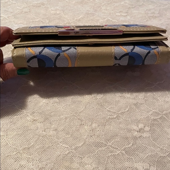 Coach Beige and Multicolor Women's Wallet - Picture 9 of 9
